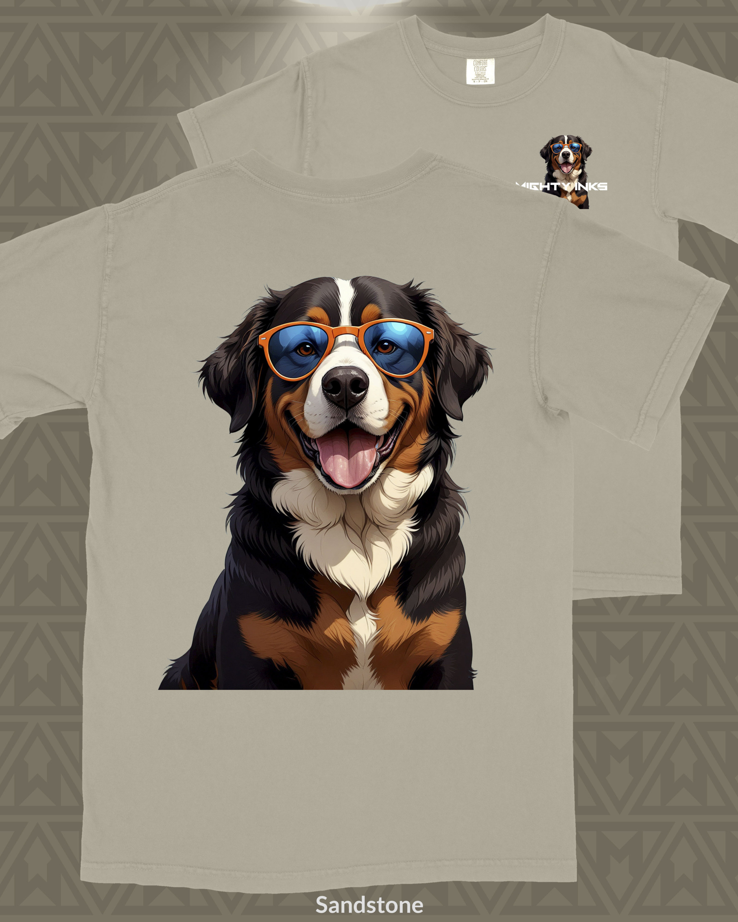 Chill Bernese in Sunglasses - T-Shirt - Image 1