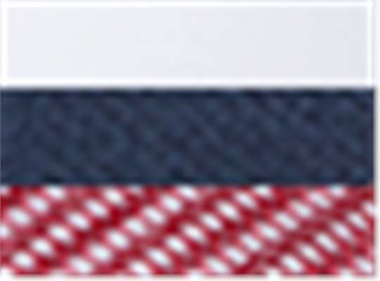 Swatch for White/ Imperial Navy/ Red
