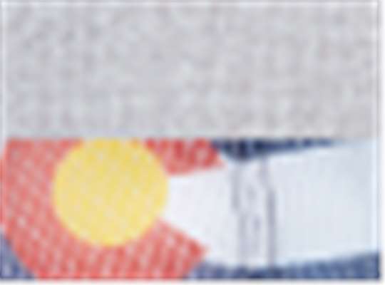 Swatch for Heather Grey/ Colorado Flag