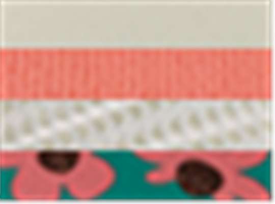 Swatch for Ivory/ Sherbert/ White/ Floral