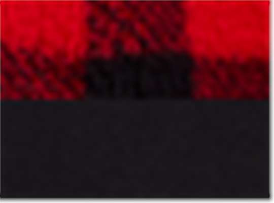 Swatch for Red Buffalo/ Black