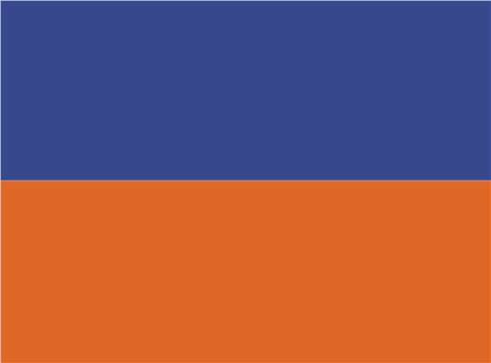 Swatch for Royal/ Orange