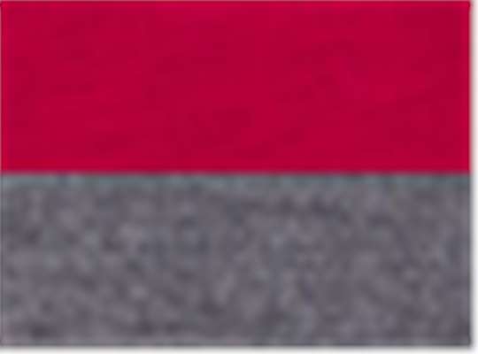 Swatch for Classic Red/ Carbon Heather