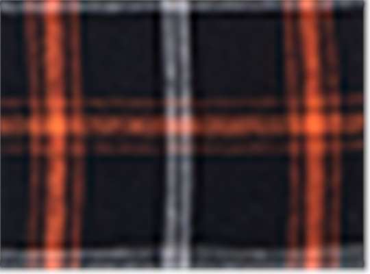 Swatch for Black/ Orange/ White Plaid