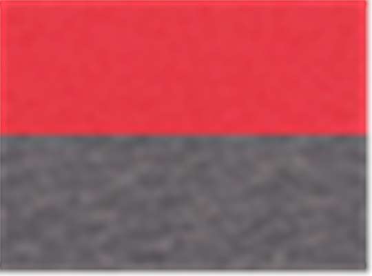 Swatch for Scarlet/ Carbon Heather