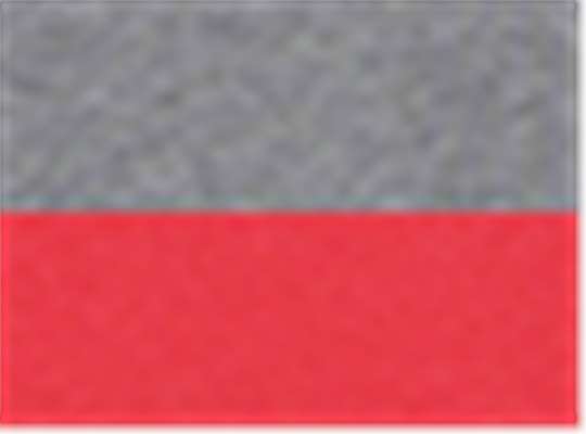 Swatch for Grey Heather/ Scarlet