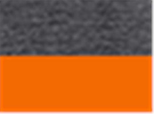 Swatch for Black Heather/ Orange Soda