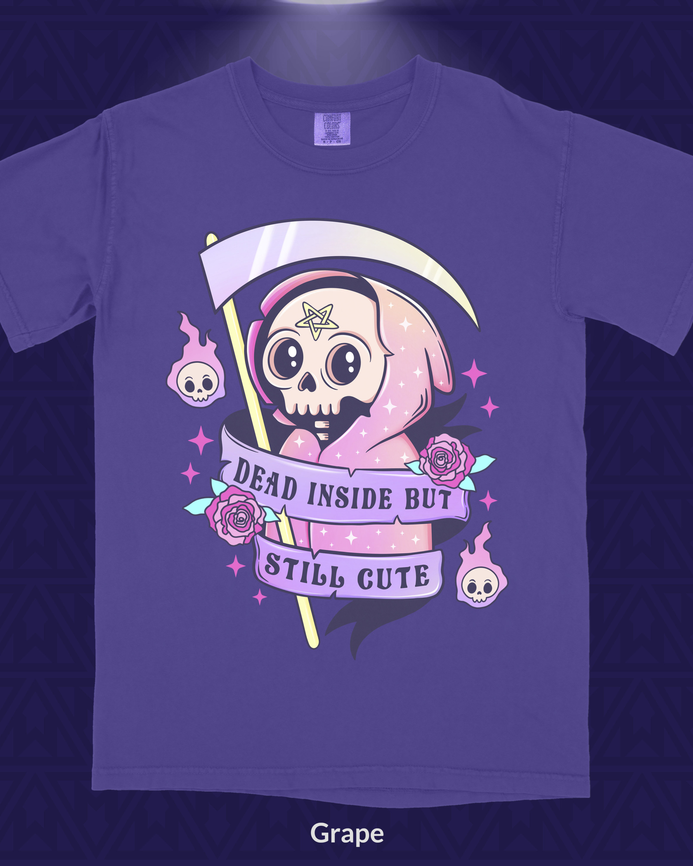 Cute Grim Reaper Aesthetic T-Shirt - Image 1