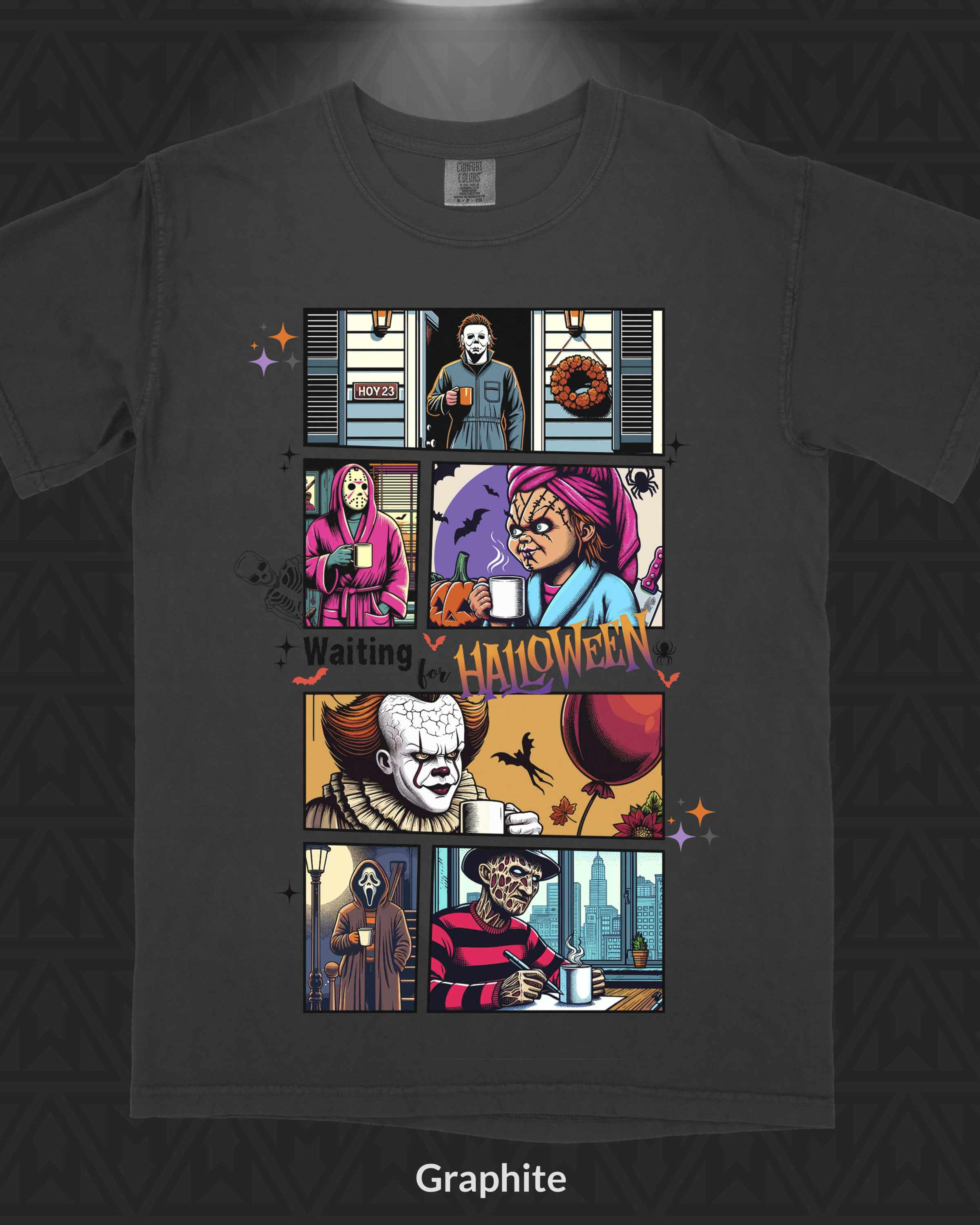 Horror Legends Coffee Moments T-Shirt - Image 1