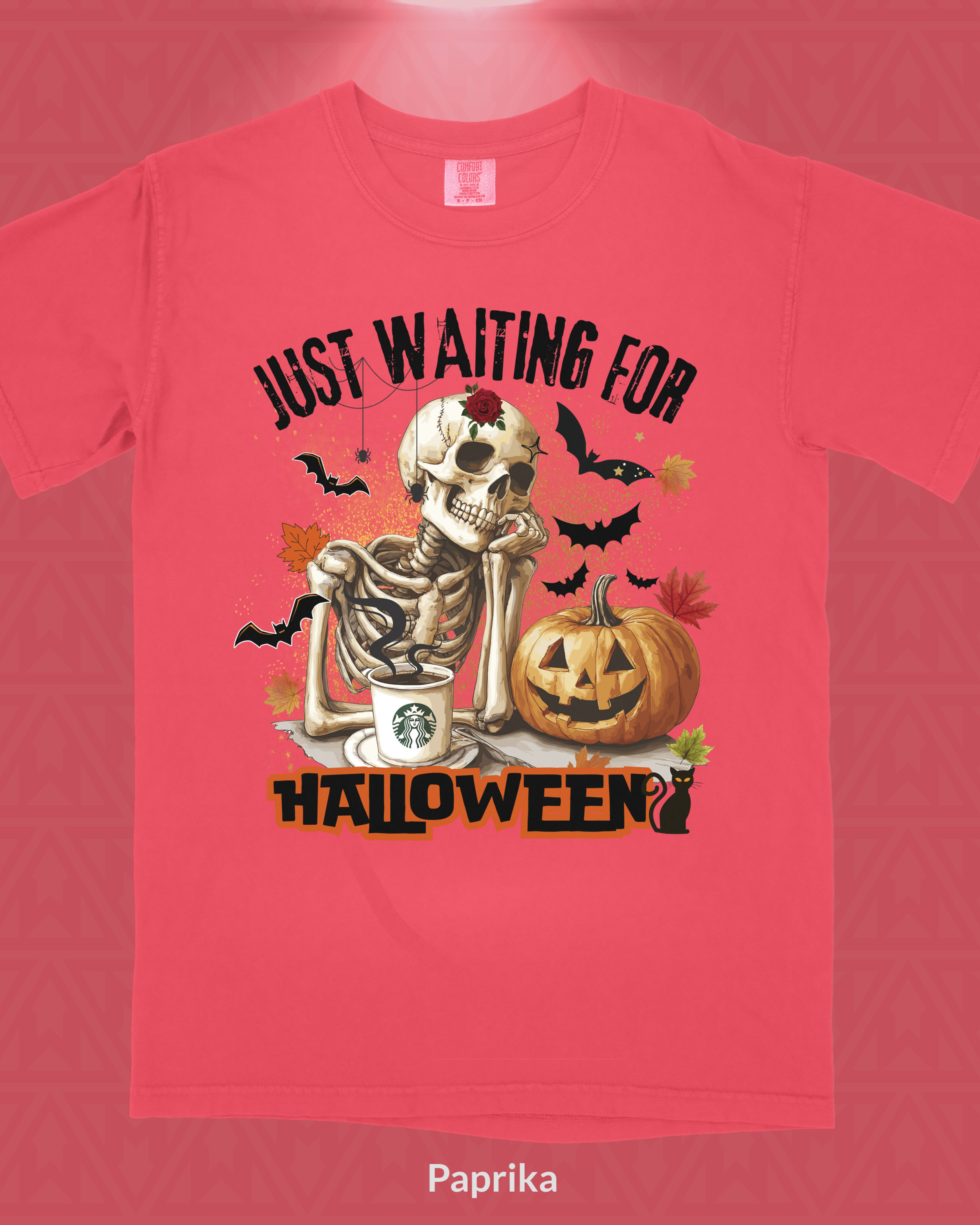 Skeleton Brew Halloween Vibes T-Shirt - Image 1