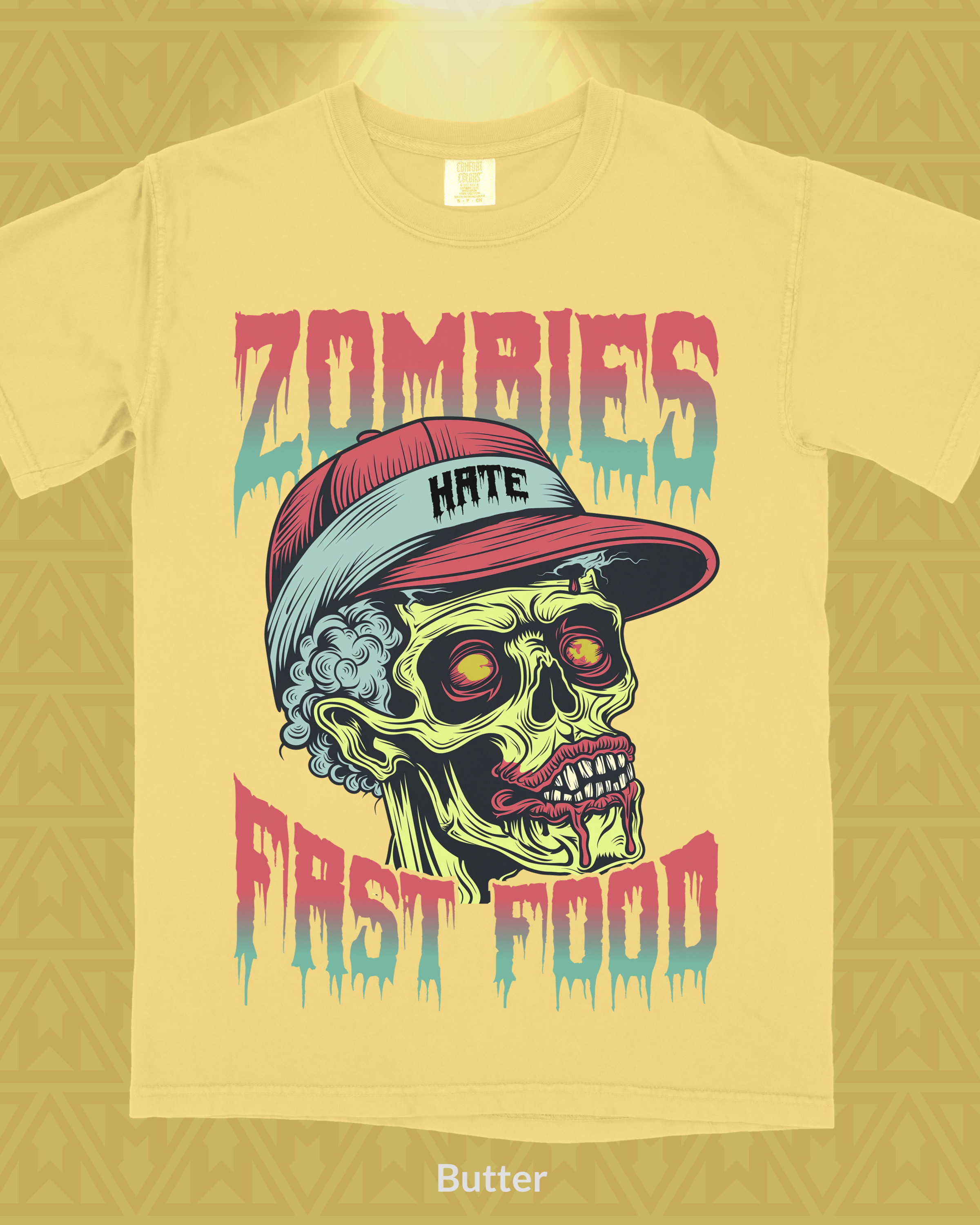 Zombies Hate Fast Food T-Shirt - Image 1