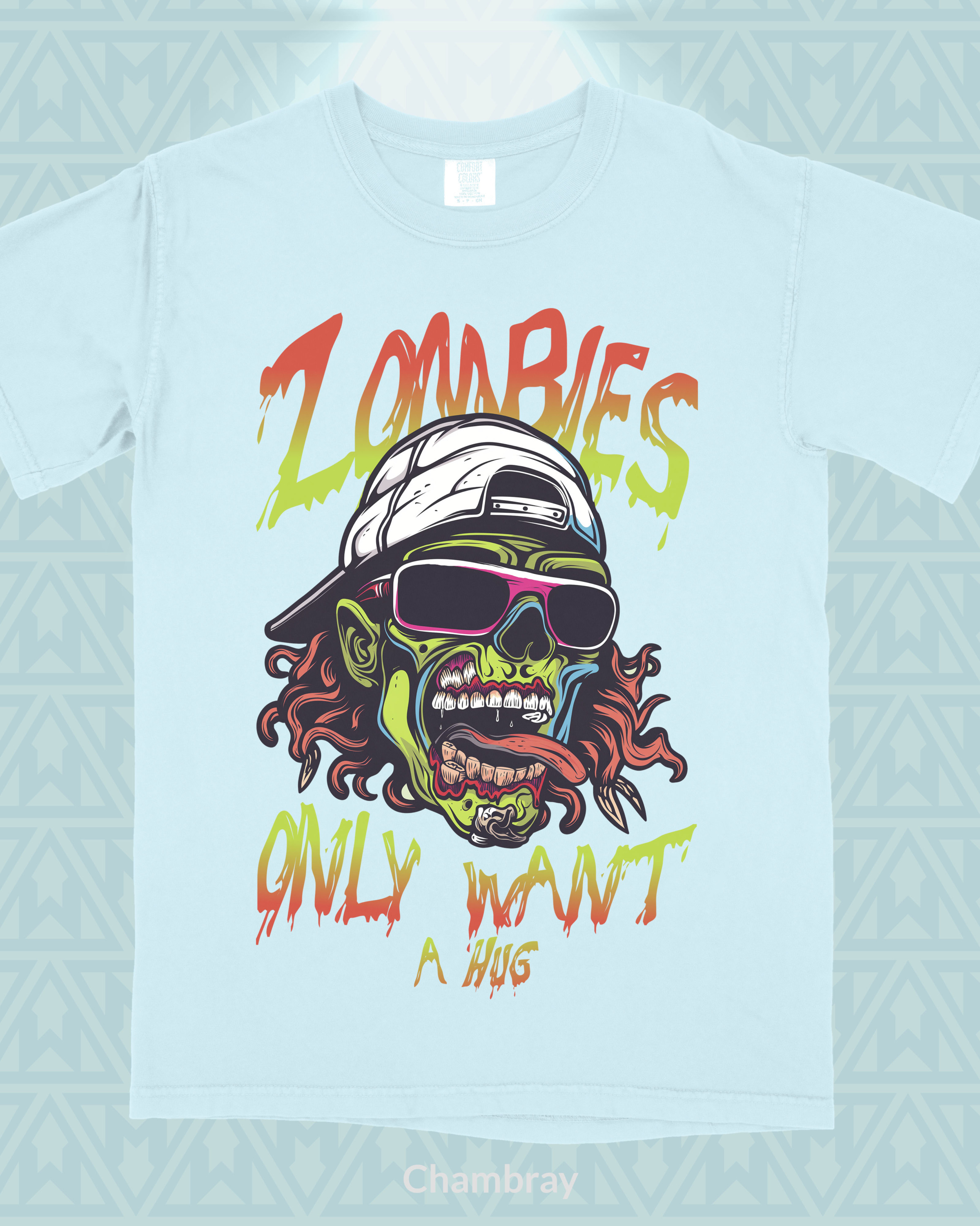 Zombies Crave a Hug T-Shirt - Image 1