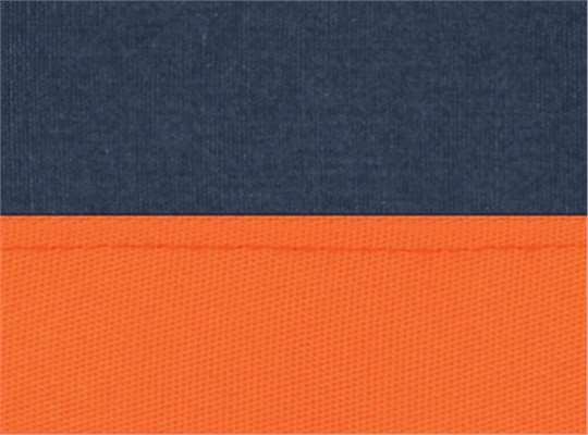 Swatch for Navy/ Orange Trim