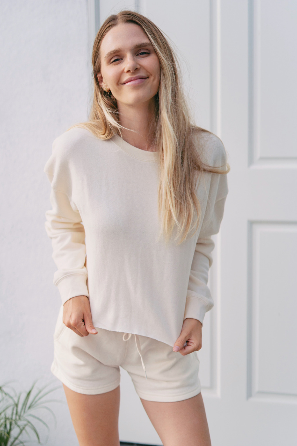AFX24CRP Women's Lightweight Crop Crewneck Sweatshirt