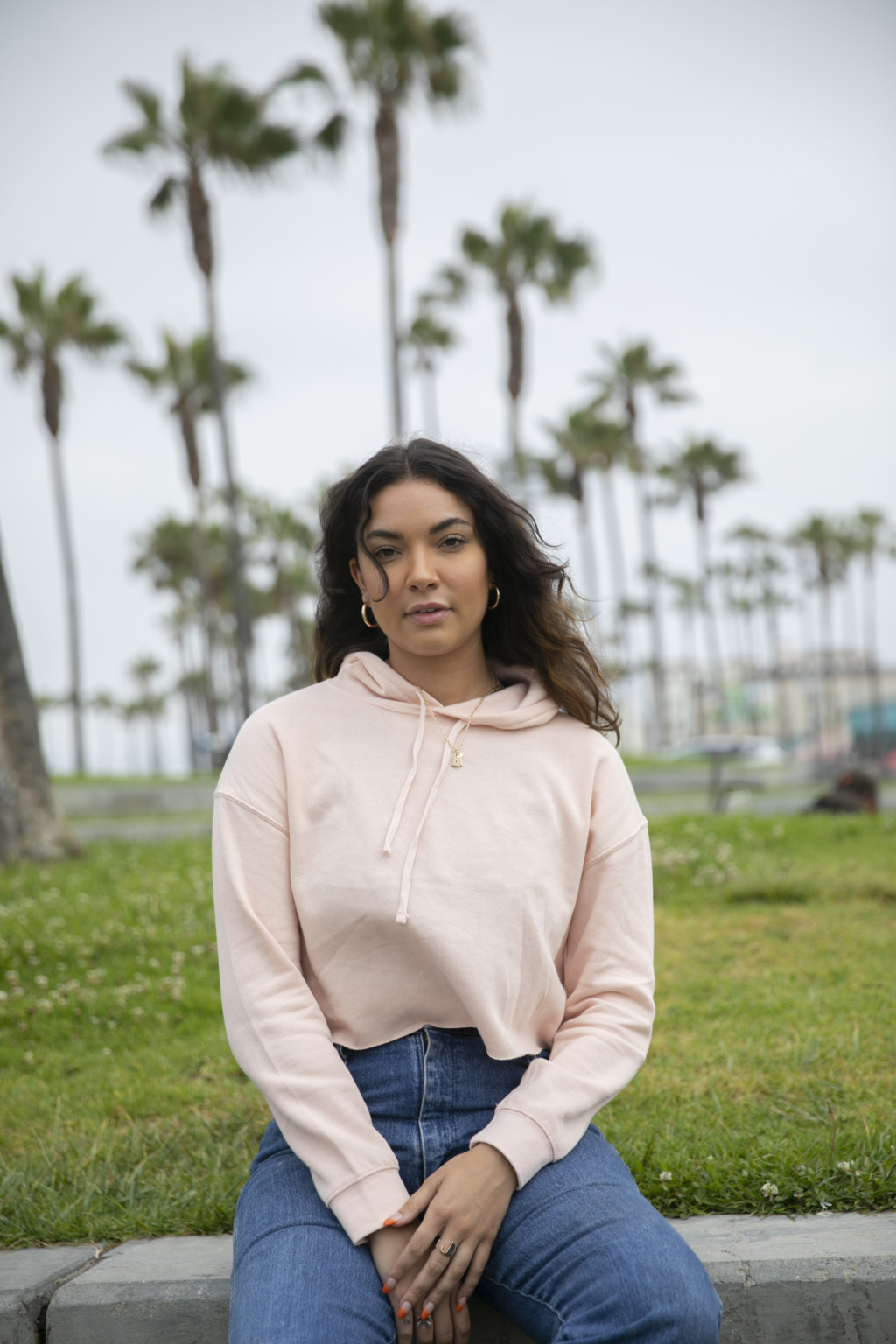 AFX64CRP Women’s Lightweight Crop Hooded Sweatshirt - Image 9