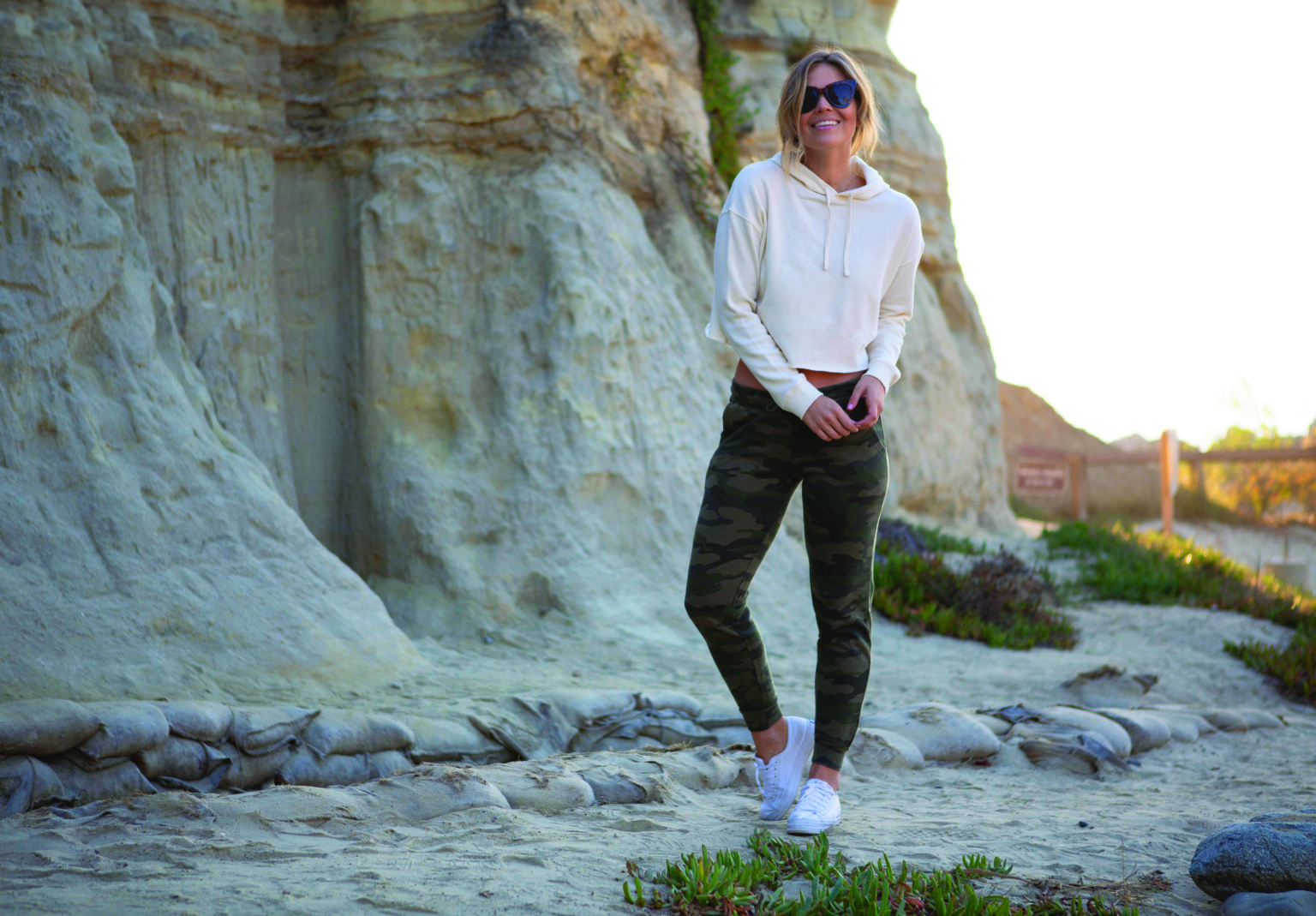 AFX64CRP Women’s Lightweight Crop Hooded Sweatshirt - Image 2