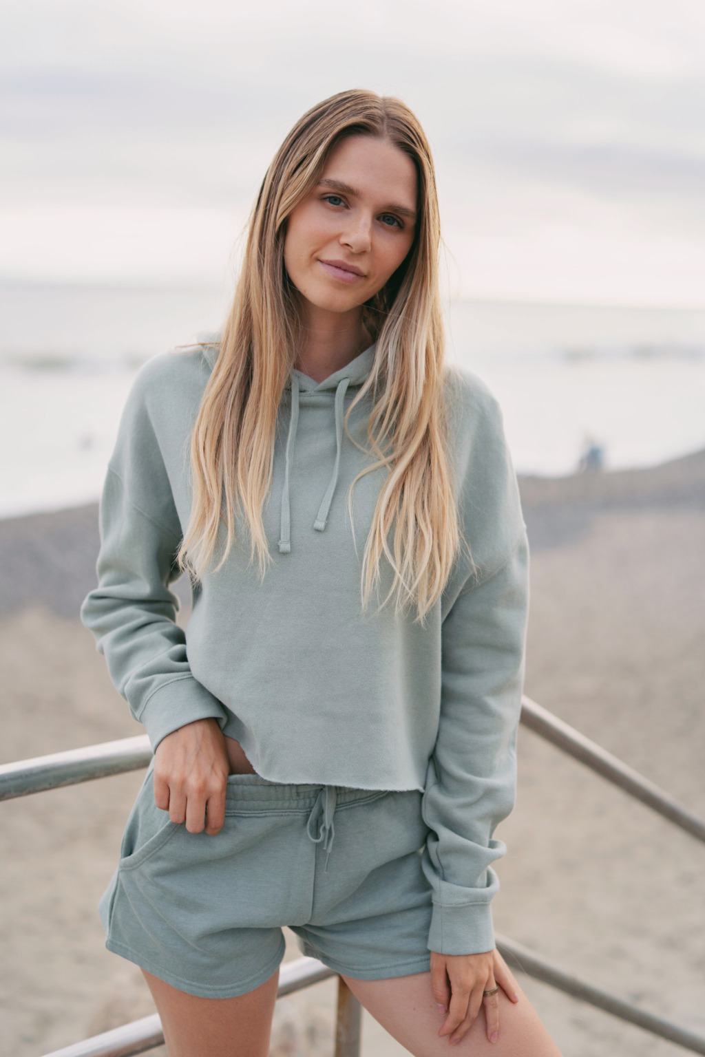 AFX64CRP Women’s Lightweight Crop Hooded Sweatshirt - Image 24
