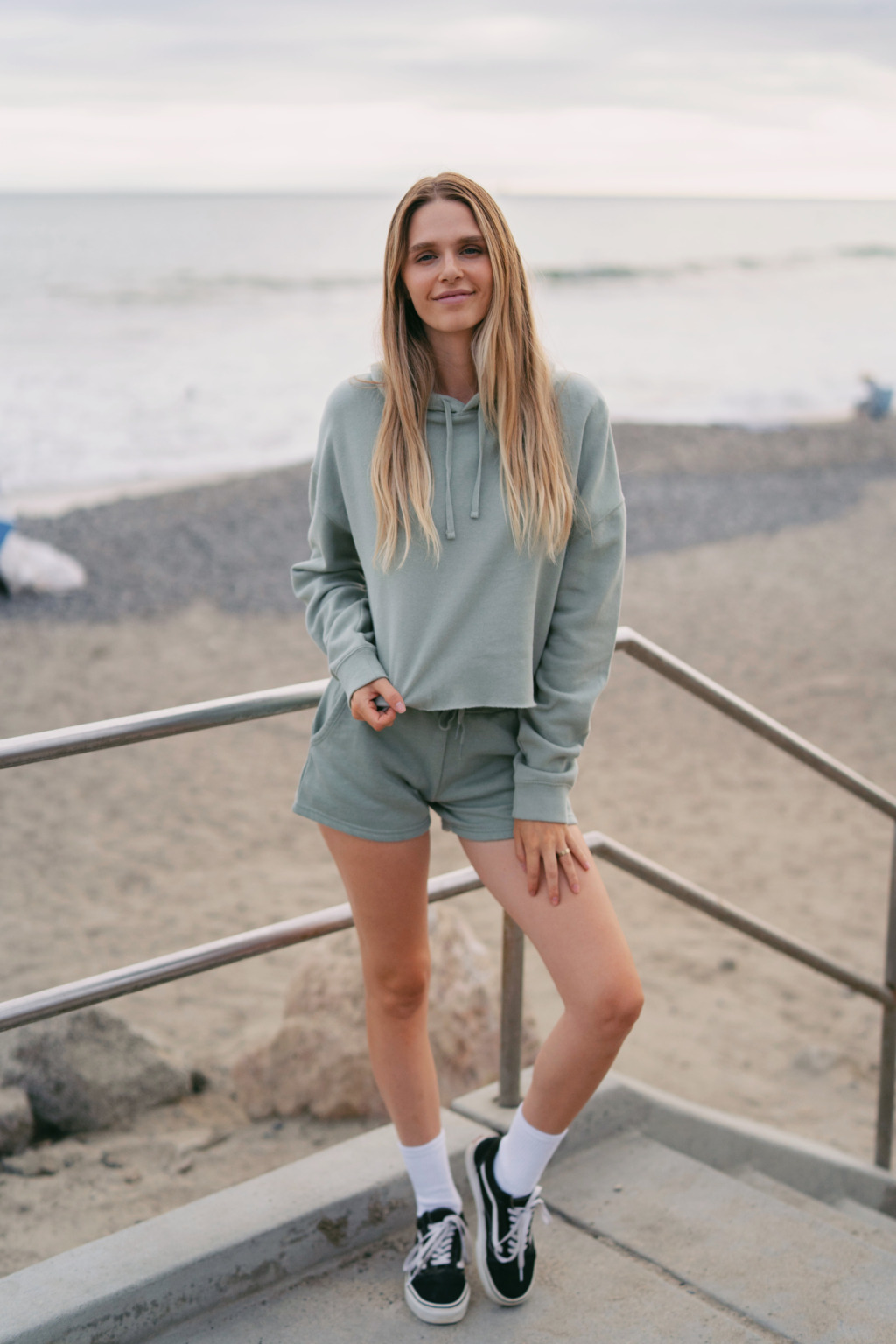 AFX64CRP Women’s Lightweight Crop Hooded Sweatshirt - Image 13