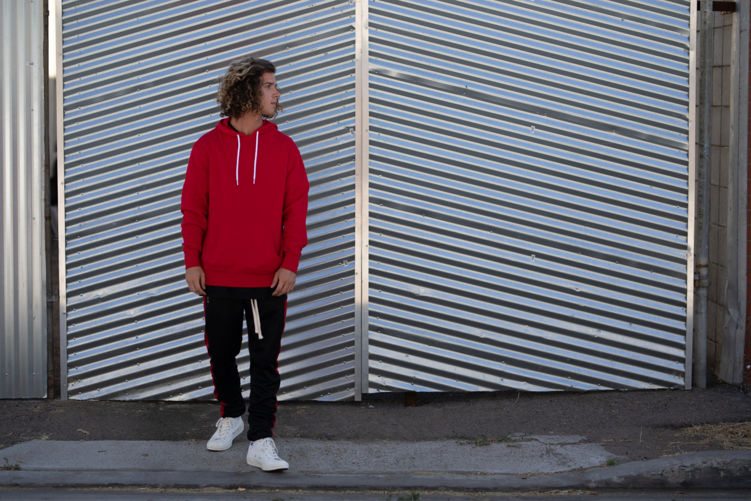 AFX90UN Unisex Lightweight Hooded Sweatshirt - Image 2