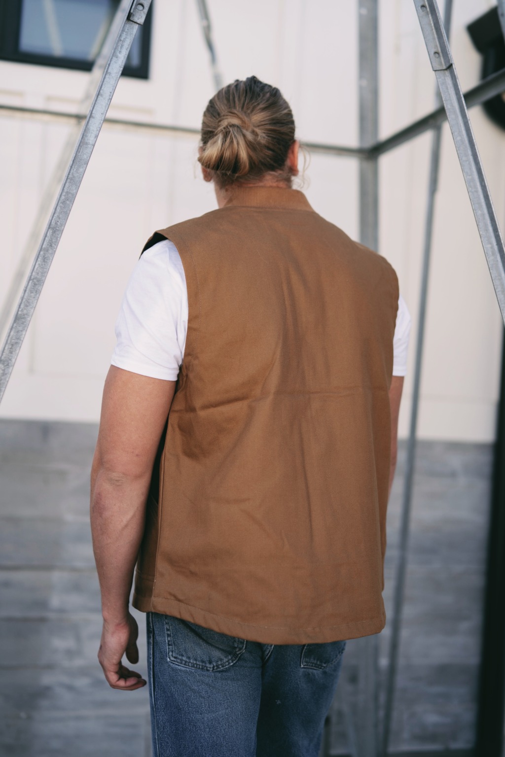 EXP560V Men's Insulated Canvas Workwear Vest - Image 12
