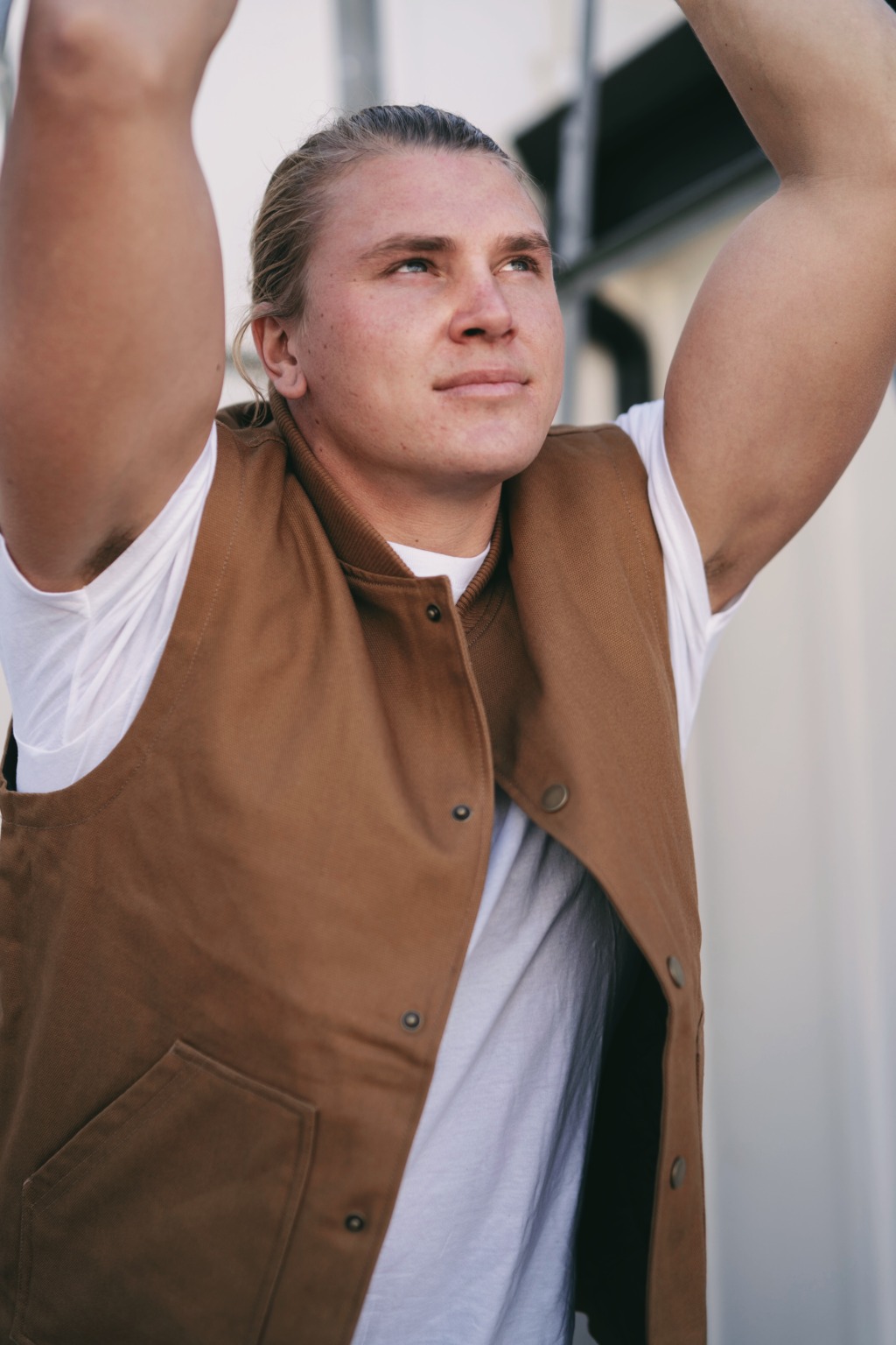 EXP560V Men's Insulated Canvas Workwear Vest - Image 19