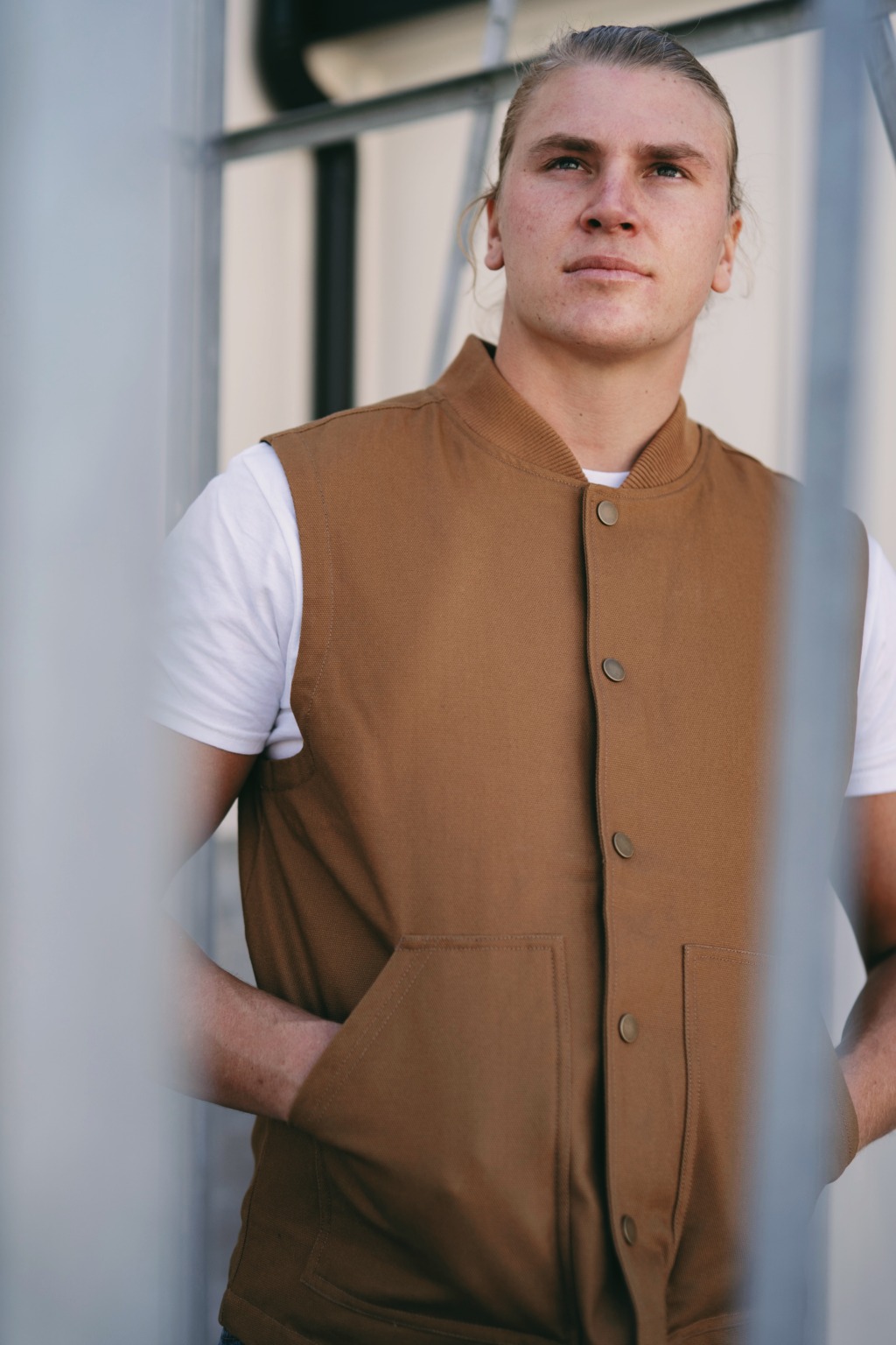 EXP560V Men's Insulated Canvas Workwear Vest - Image 18