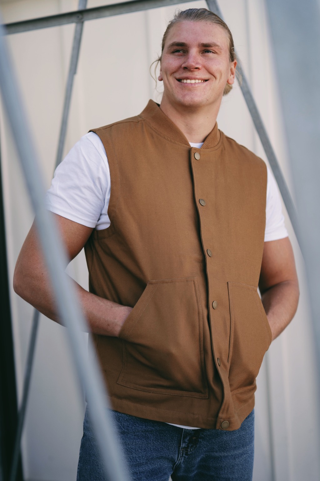 EXP560V Men's Insulated Canvas Workwear Vest - Image 16