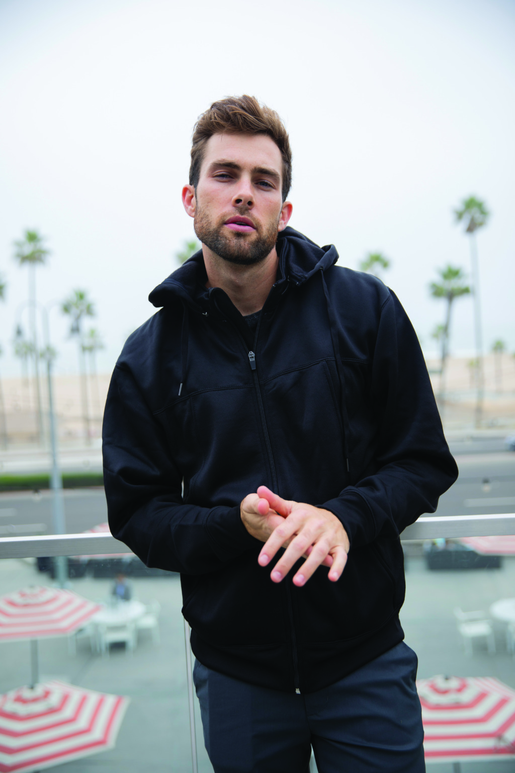 EXP80PTZ Unisex Poly-Tech Full-Zip Hooded Sweatshirt