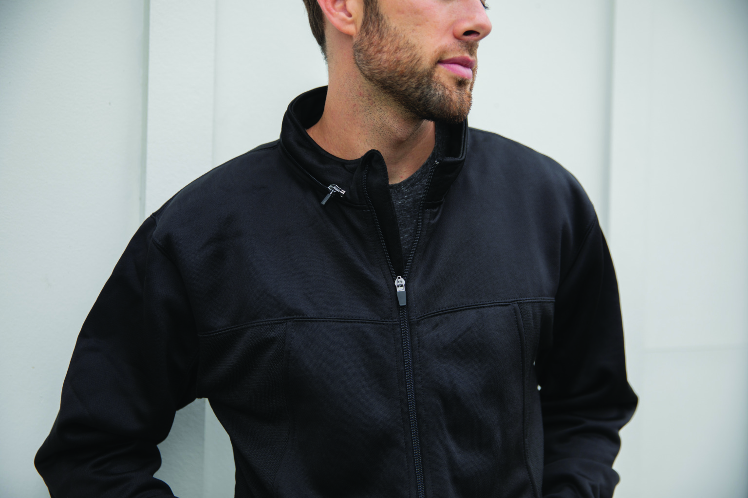 EXP80PTZ Unisex Poly-Tech Full-Zip Hooded Sweatshirt - Image 4