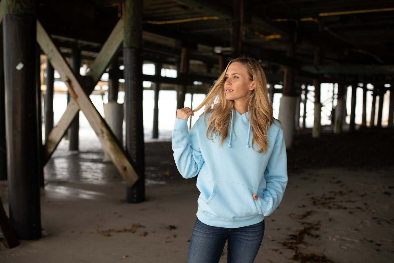 IND4000 Unisex Heavyweight Hooded Sweatshirt - Image 2