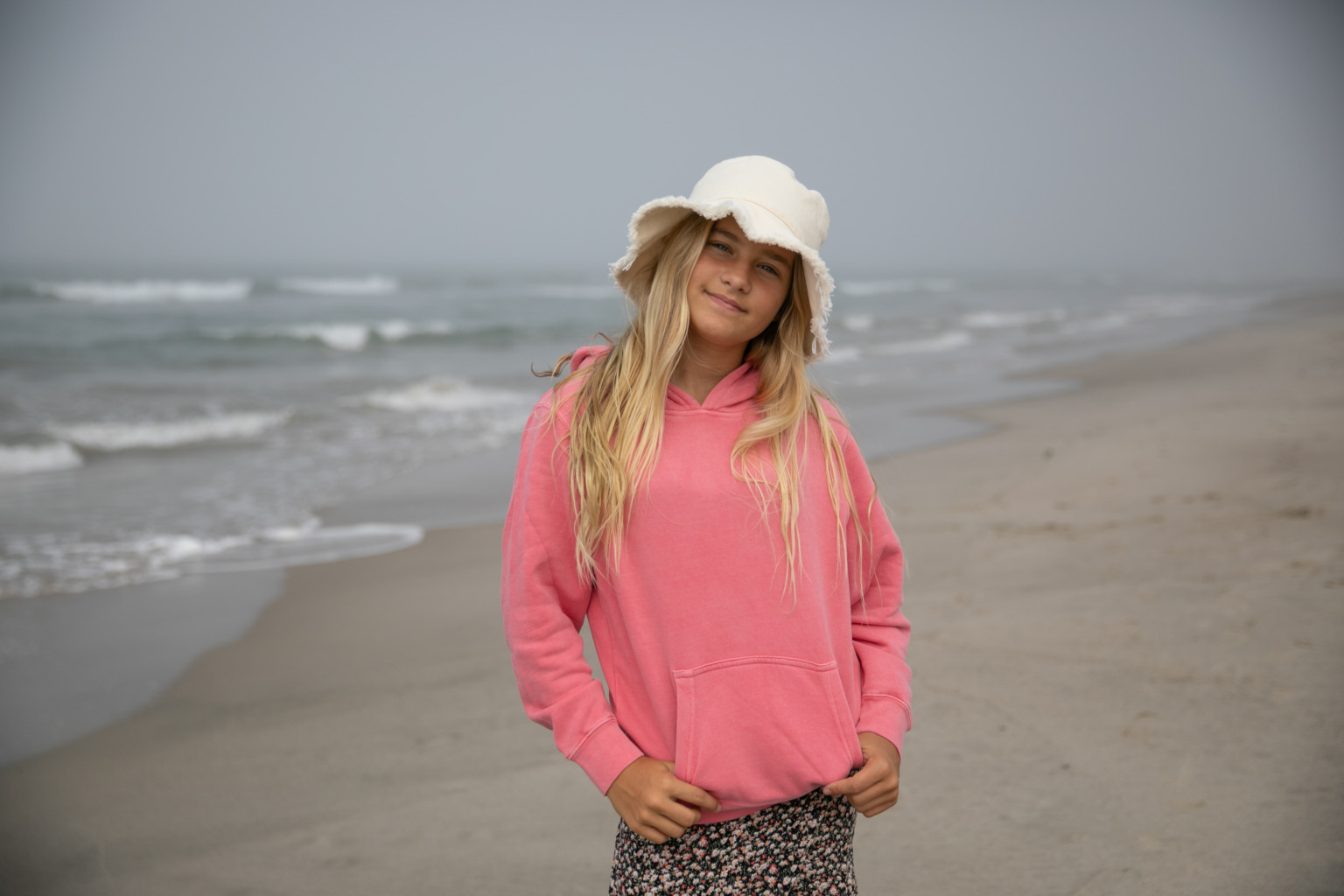 PRM1500Y Youth Midweight Pigment-Dyed Hooded Sweatshirt