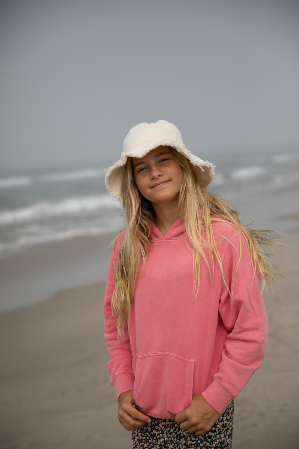 PRM1500Y Youth Midweight Pigment-Dyed Hooded Sweatshirt - Image 2