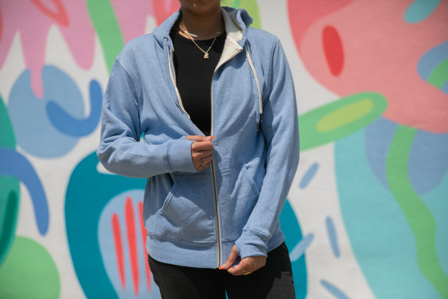 EXP90SHZ Unisex Sherpa-Lined Hooded Sweatshirt - Image 6