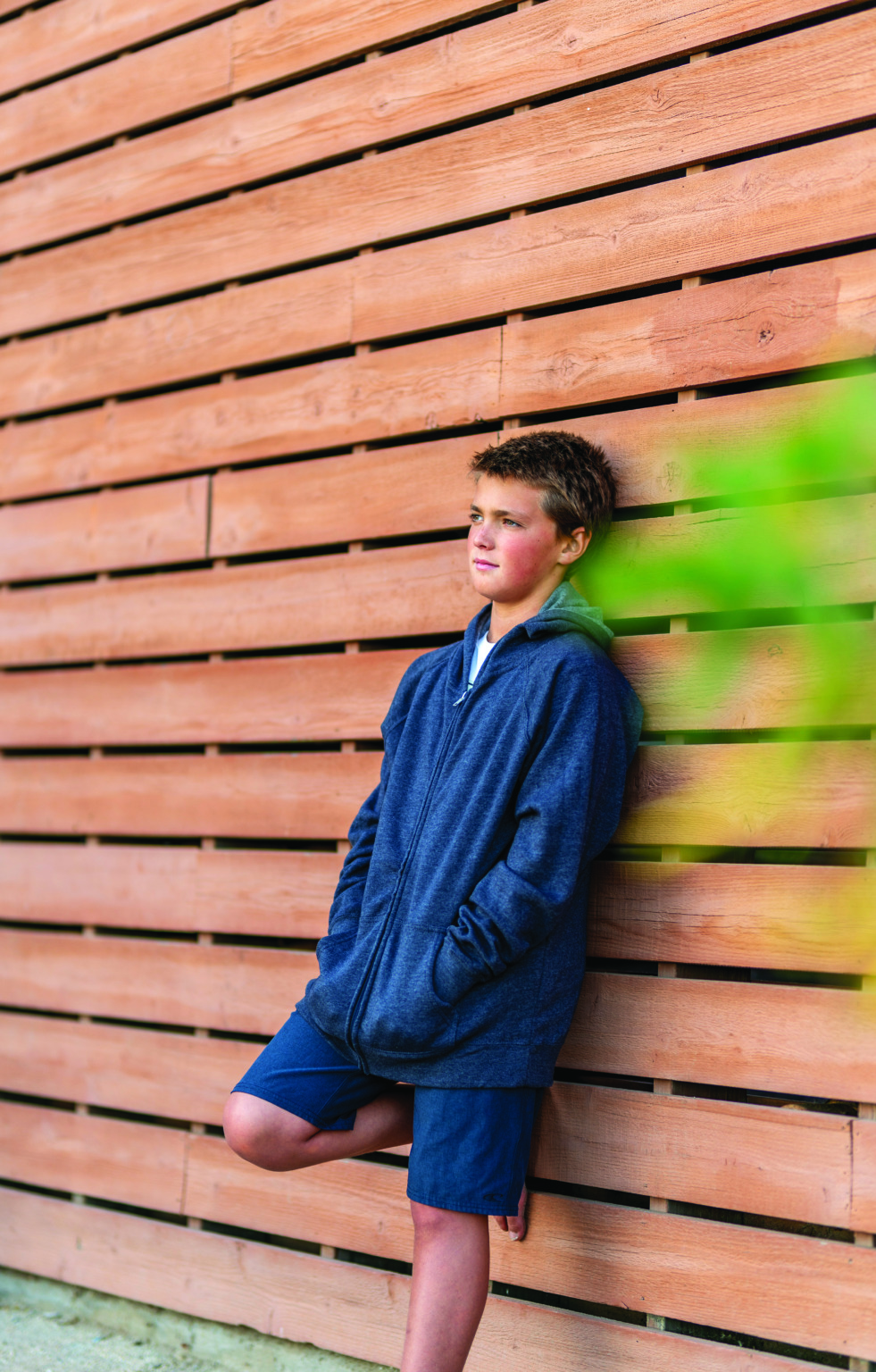 PRM15YSBZ Youth Lightweight Special Blend Raglan Zip Hood - Image 2