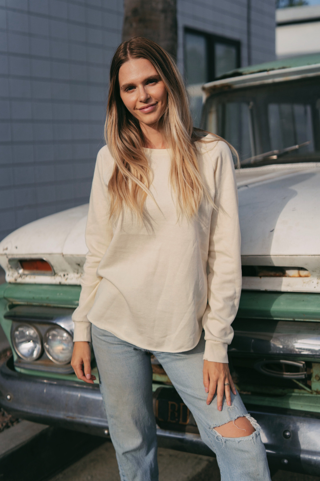 PRM2000 Women's California Wave Wash Crewneck Sweatshirt - Image 13