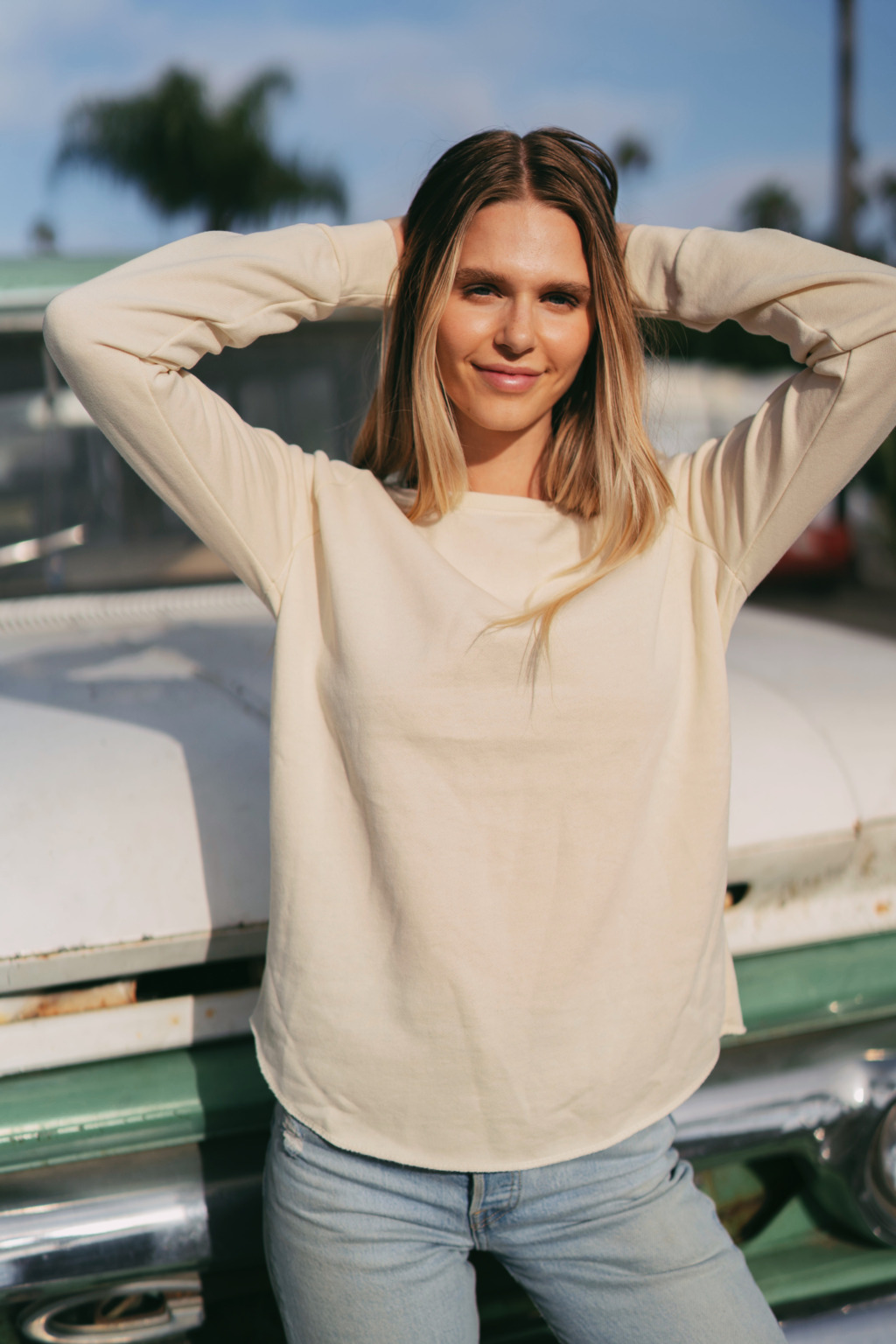 PRM2000 Women's California Wave Wash Crewneck Sweatshirt - Image 14