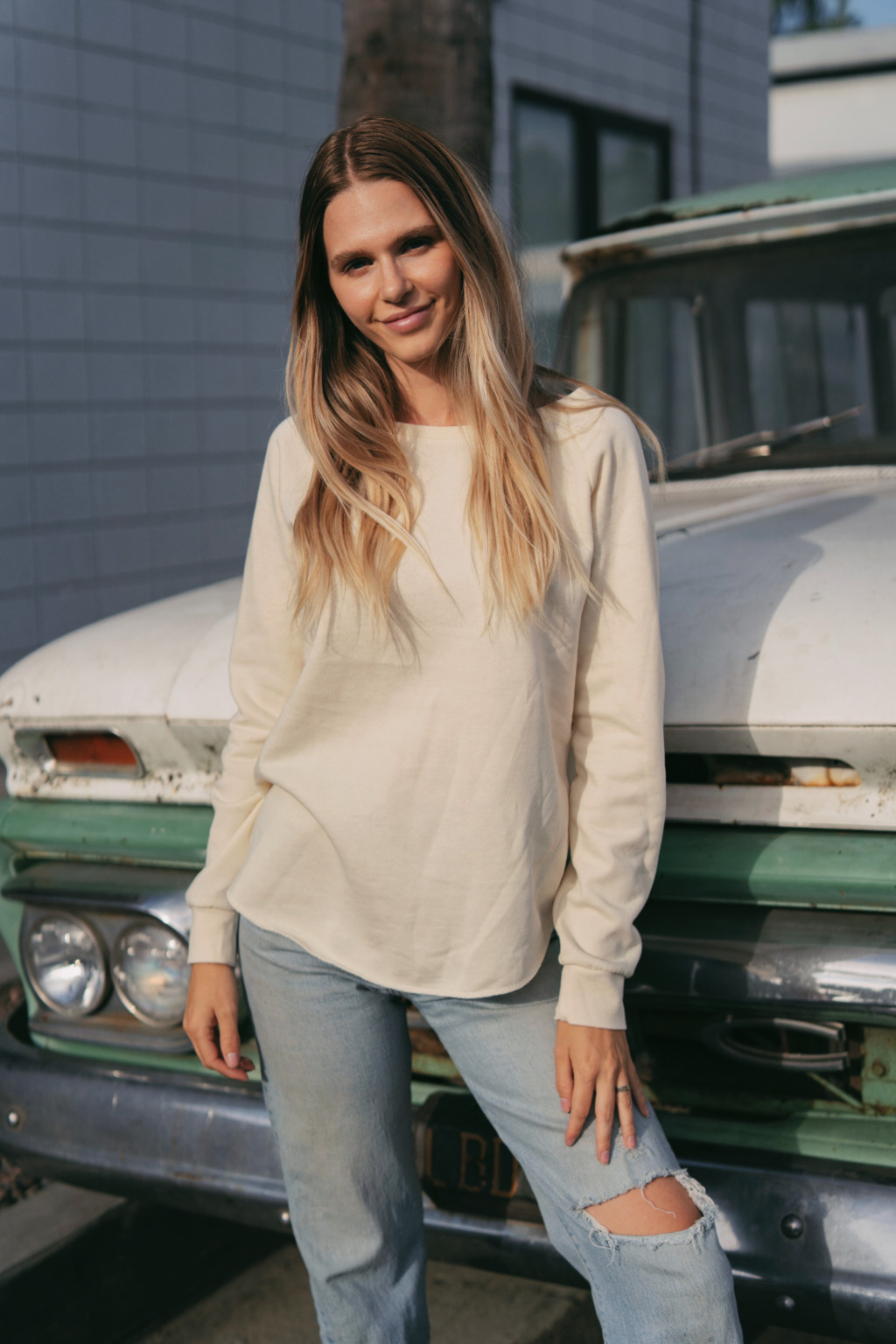 PRM2000 Women's California Wave Wash Crewneck Sweatshirt - Image 11
