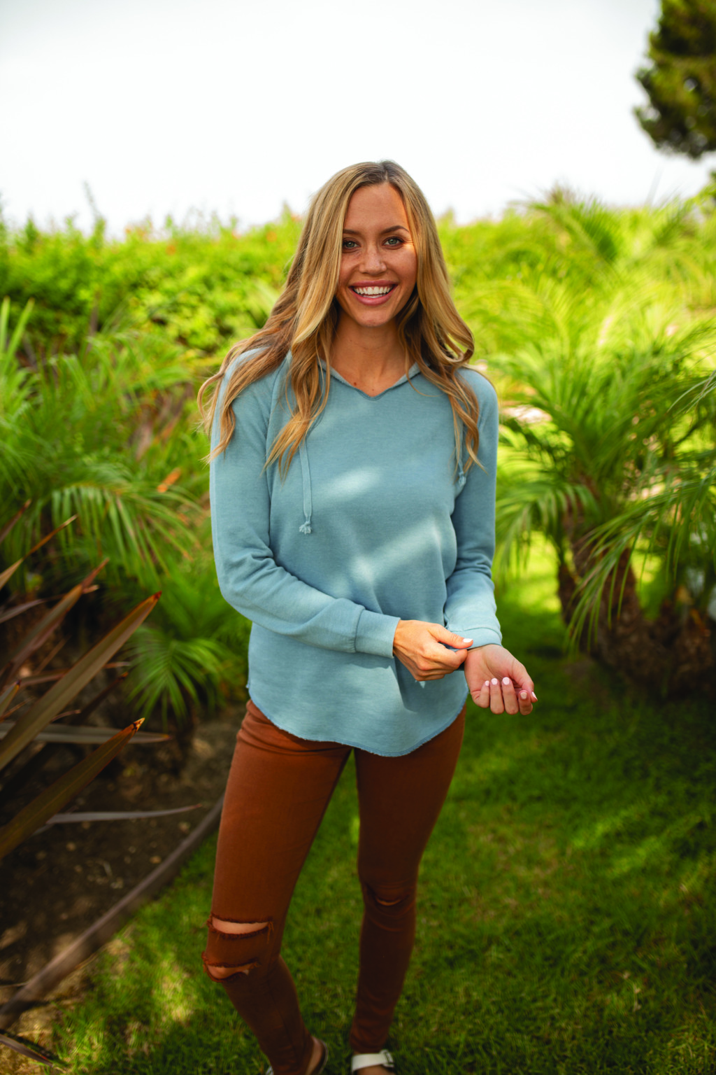 PRM2500 Women’s Lightweight California Wave Wash Hooded Sweatshirt - Image 17