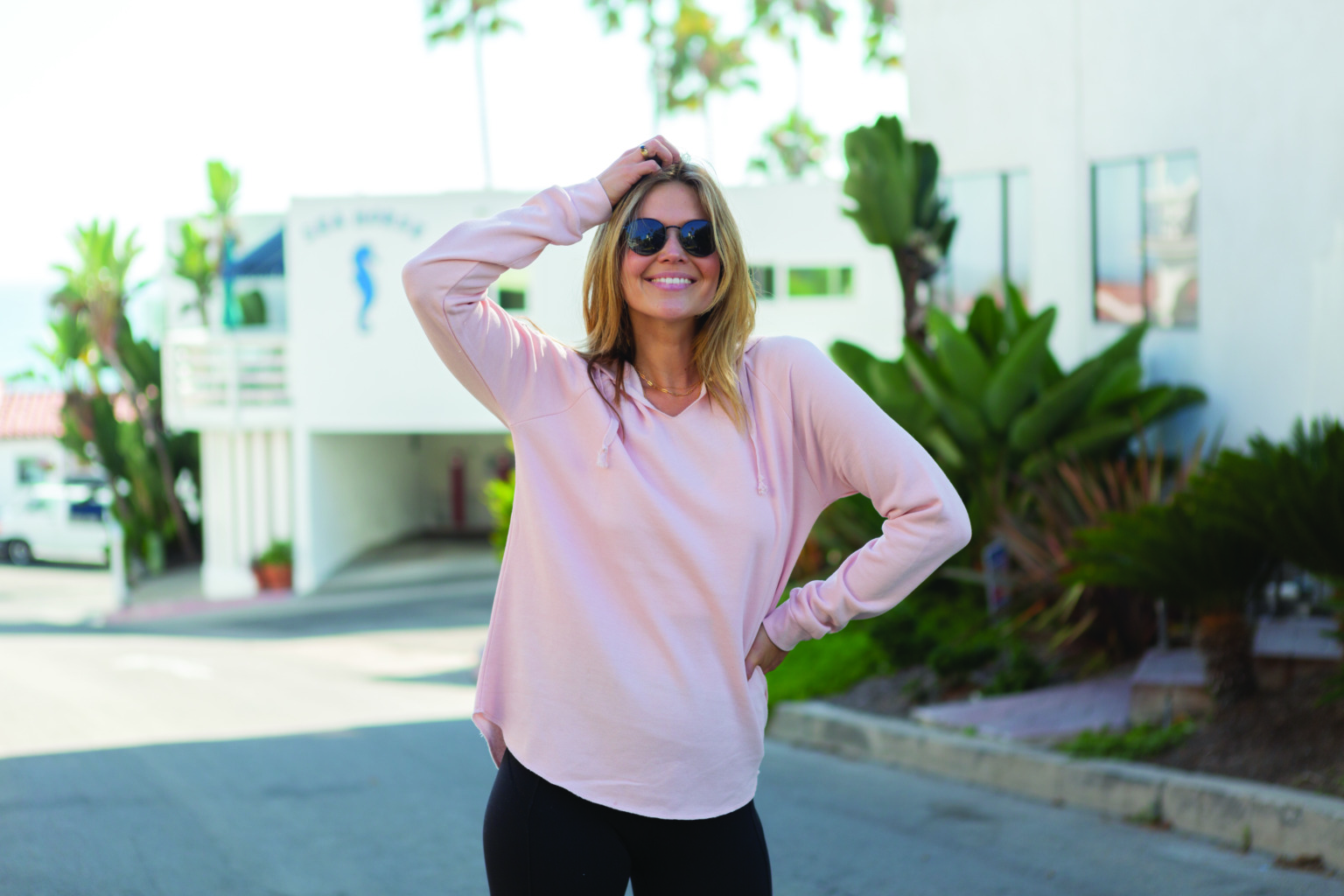 PRM2500 Women’s Lightweight California Wave Wash Hooded Sweatshirt - Image 6