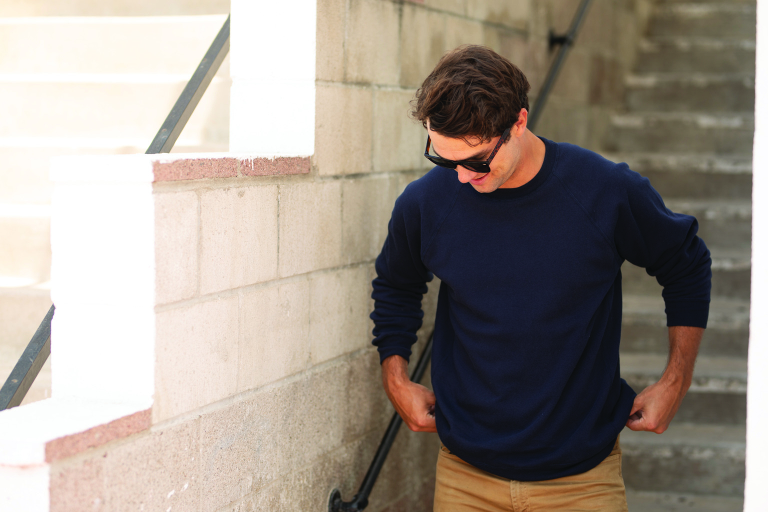 PRM30SBC Unisex Special Blend Raglan Crewneck Sweatshirt - Image 2