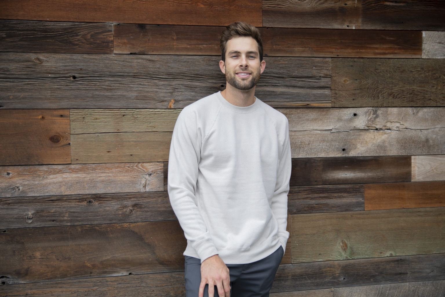 PRM30SBC Unisex Special Blend Raglan Crewneck Sweatshirt - Image 4