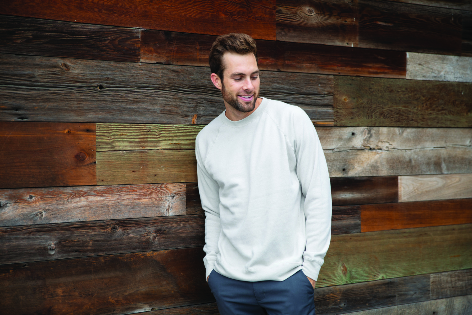 PRM30SBC Unisex Special Blend Raglan Crewneck Sweatshirt - Image 5