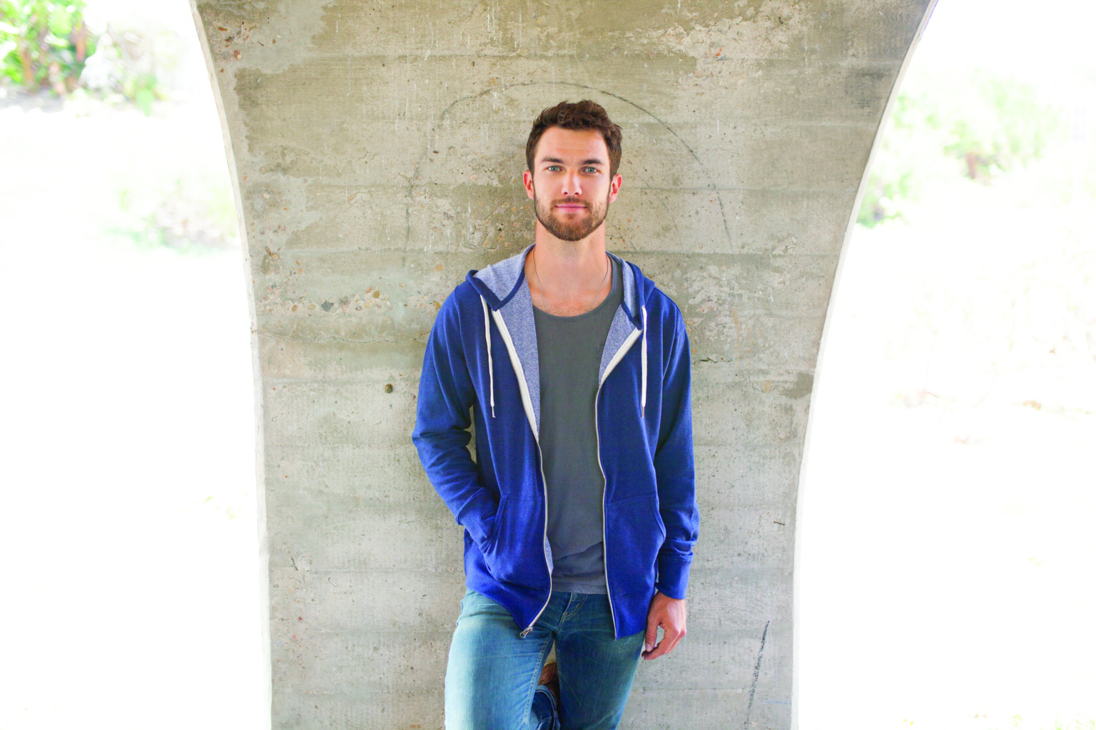 PRM90HTZ Unisex Heathered French Terry Full-Zip Hooded Sweatshirt - Image 7
