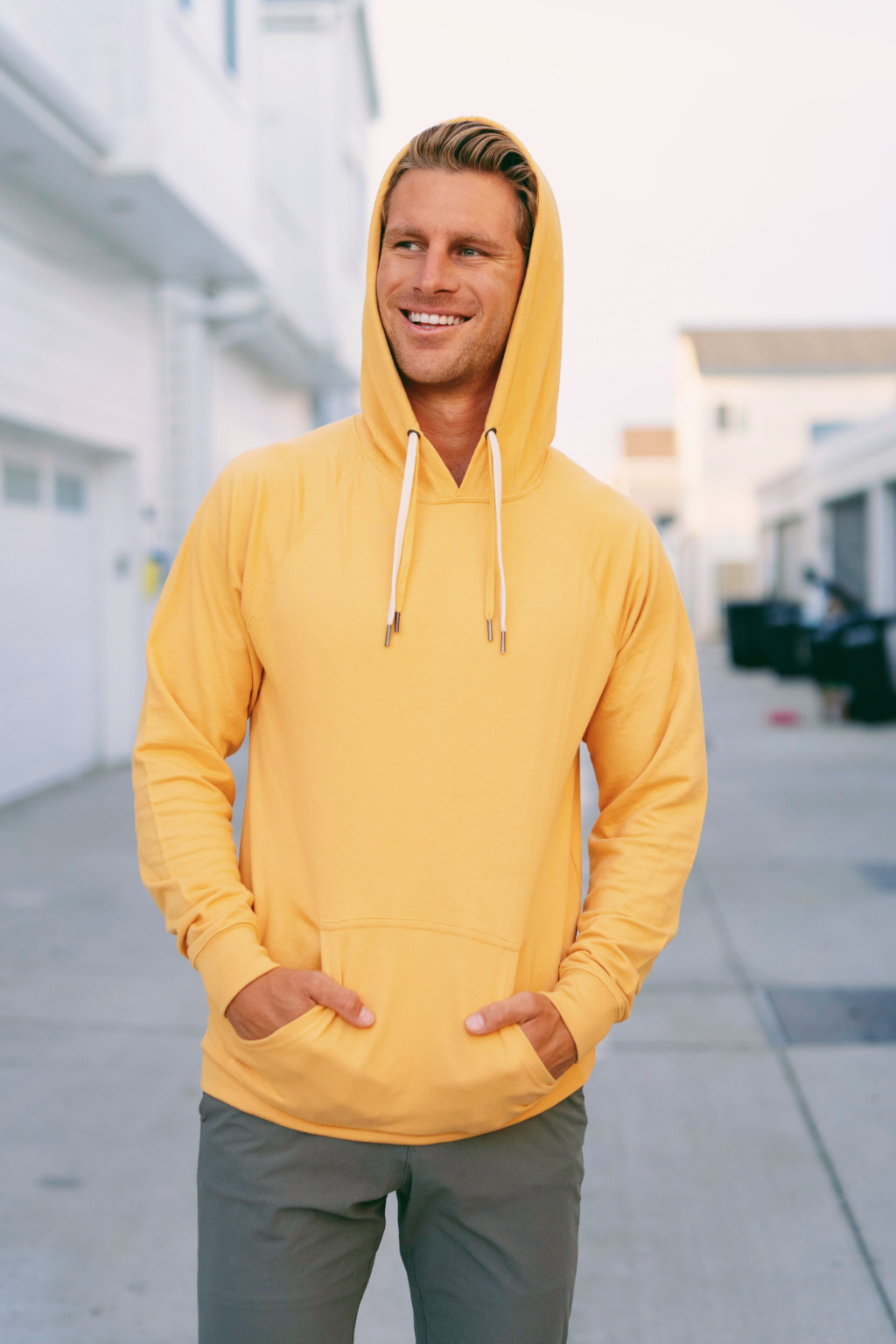 SS1000 Unisex Icon Lightweight Loopback Terry Hooded Sweatshirt - Image 2