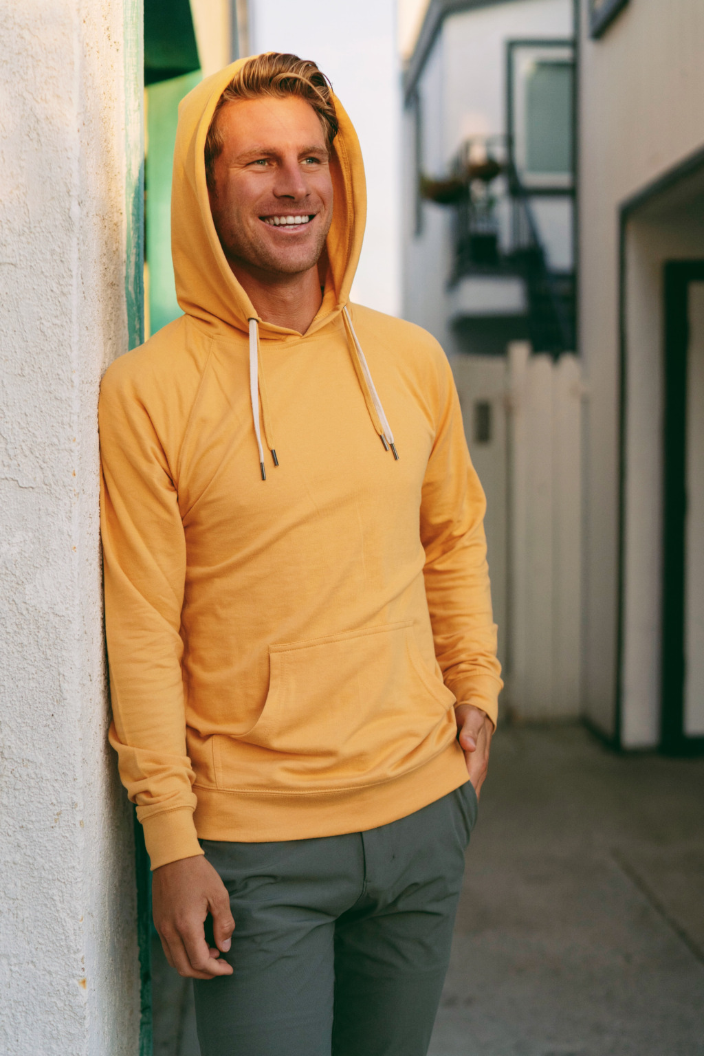 SS1000 Unisex Icon Lightweight Loopback Terry Hooded Sweatshirt