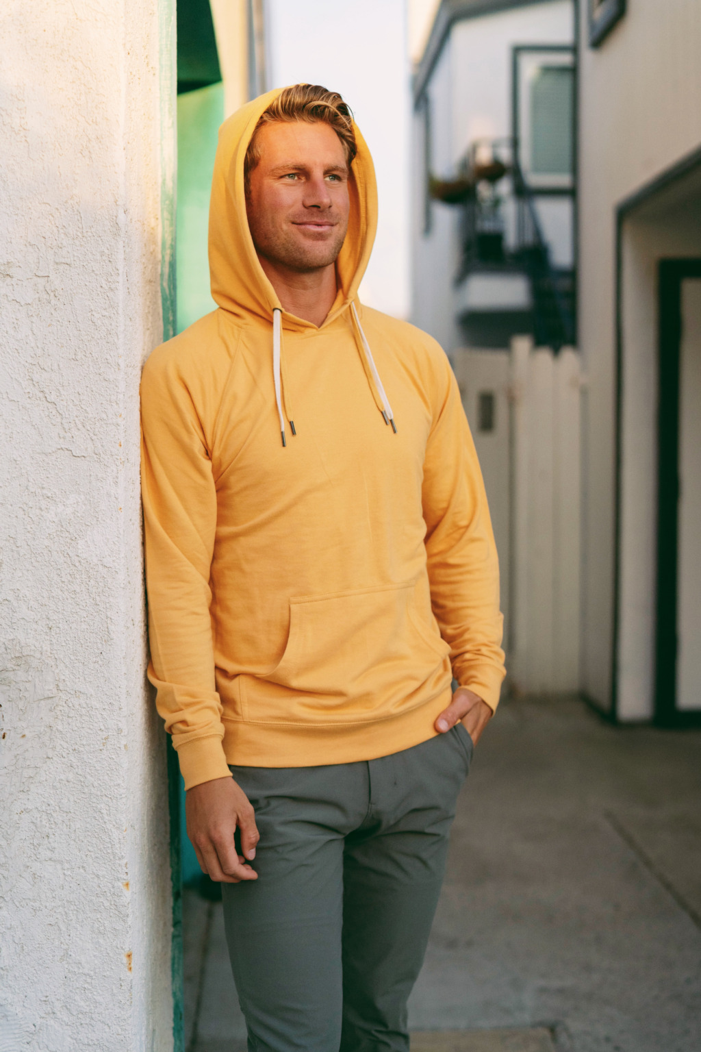 SS1000 Unisex Icon Lightweight Loopback Terry Hooded Sweatshirt - Image 9