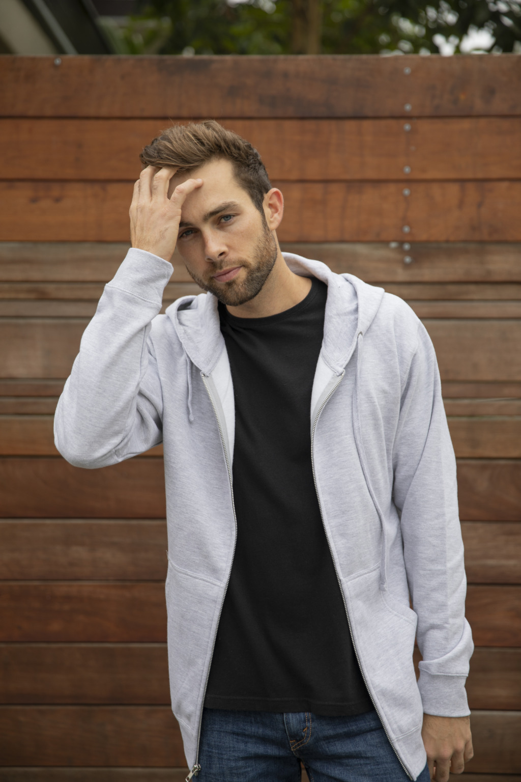 SS4500Z Unisex Midweight Full-Zip Hooded Sweatshirt - Image 3