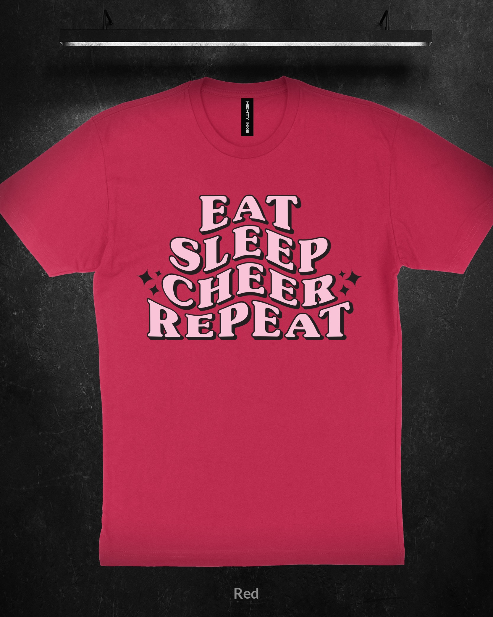 EAT-SLEEP-CHEER-REPEAT-FILESt-shirts_red EAT SLEEP CHEER REPEAT - T-Shirt - Red